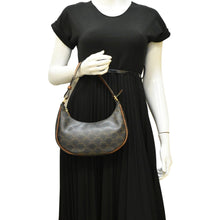 Load image into Gallery viewer, Preowned CELINE Ava Triomphe Canvas Calfskin Shoulder Bag -Good Quality
