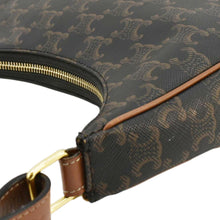 Load image into Gallery viewer, Preowned CELINE Ava Triomphe Canvas Calfskin Shoulder Bag - top left
