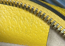 Load image into Gallery viewer, GUCCI Ophidia Mini Flora GG Round Supreme Monogram Web Crossbody Bag Yellow 550618
