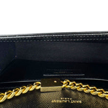 Load image into Gallery viewer, YVES SAINT LAURENT Kate Grain De Poudre Leather Chain Crossbody Bag Black
