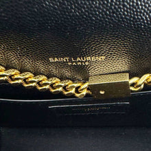 Load image into Gallery viewer, YVES SAINT LAURENT Kate Grain De Poudre Leather Chain Crossbody Bag Black
