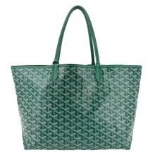 Load image into Gallery viewer, GOYARD Saint Louis PM Chevron Print Canvas Tote Bag Green
