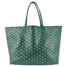 Load image into Gallery viewer, GOYARD Saint Louis PM Chevron Print Canvas Tote Bag Green
