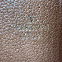 Load image into Gallery viewer, VALENTINO Garavani Rockstud Leather Hobo Bag Brown
