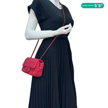 Load image into Gallery viewer, CHANEL Paris Seoul Crotch Mini Lambskin Leather Shoulder Bag Red
