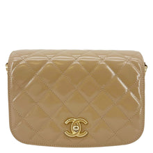 Load image into Gallery viewer, CHANEL My Sweet CC Shiny Quilted Calfskin Leather Shoulder Bag Beige
