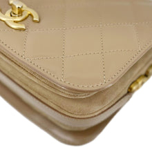 Load image into Gallery viewer, CHANEL My Sweet CC Shiny Quilted Calfskin Leather Shoulder Bag Beige

