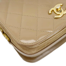 Load image into Gallery viewer, CHANEL My Sweet CC Shiny Quilted Calfskin Leather Shoulder Bag Beige
