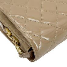 Load image into Gallery viewer, CHANEL My Sweet CC Shiny Quilted Calfskin Leather Shoulder Bag Beige
