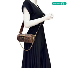 Load image into Gallery viewer, LOUIS VUITTON Papillon Trunk Monogram Canvas Satchel Bag Brown
