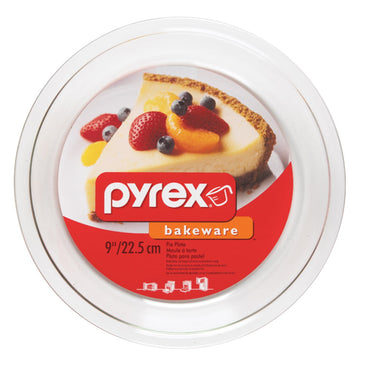 9 Inch Glass Pie Plate for Baking and Freezing, Pyrex
