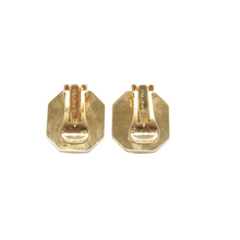 Load image into Gallery viewer, Christian Dior DIOR Metal Lapis Clip on Earrings Gold
