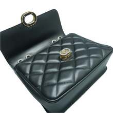 Load image into Gallery viewer, Gucci Deco Calfskin Quilted Small Shoulder Bag Black
