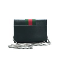 Load image into Gallery viewer, Gucci Web Small Dionysus Calfskin Shoulder Bag Black
