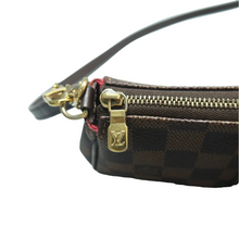 Load image into Gallery viewer, Louis Vuitton Eva Damier Ebene Canvas Satchel Bag Brown
