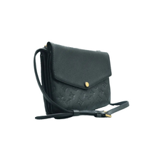 Load image into Gallery viewer, Louis Vuitton Twice Pochette Monogram Empreinte Crossbody Bag Black
