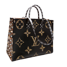 Load image into Gallery viewer, Louis Vuitton Onthego GM Giant Monogram Canvas Tote Bag Black
