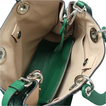 Load image into Gallery viewer, Christian Dior Diorissimo Smooth Calfskin Tote Shoulder Bag Green
