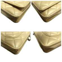 Load image into Gallery viewer, Chanel Wallet On Chain Quilted Caviar Leather Crossbody Bag Gold
