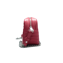 Load image into Gallery viewer, Prada Diagramme Soft Calfskin Camera Shoulder Bag Red
