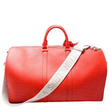 Load image into Gallery viewer, Louis Vuitton Keepall 50 Bandouliere NM Epi Travel Bag Red
