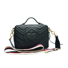 Load image into Gallery viewer, Gucci GG Marmont Leather Satchel Bag Black
