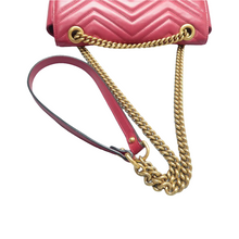 Load image into Gallery viewer, Gucci GG Marmont Leather Shoulder Bag Red
