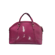 Load image into Gallery viewer, Gucci Nice Patent Microguccissima Medium Top Handle Dome Bag Bright Bouganville
