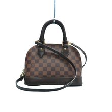 Load image into Gallery viewer, Louis Vuitton Alma BB Damier Ebene Satchel Bag Brown
