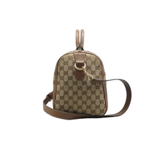 Load image into Gallery viewer, Gucci Vintage Web Original GG Boston Bag Brown
