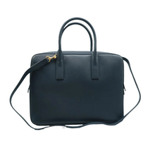 Load image into Gallery viewer, Yves Saint Laurent Grain de Poudre Medium Museum Briefcase Navy
