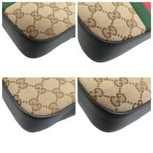 Load image into Gallery viewer, Gucci Bee Web GG Canvas Camera Crossbody Bag Beige
