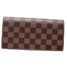 Load image into Gallery viewer, Louis Vuitton Emilie Wallet Damier Ebene Wallet Brown
