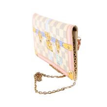 Load image into Gallery viewer, Louis Vuitton Weekend Pochette Trunk Damier Azur Canvas Shoulder Bag White
