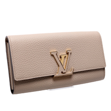 Load image into Gallery viewer, Louis Vuitton Capucines Large Plain Wallet Beige
