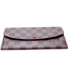 Load image into Gallery viewer, Louis Vuitton Emilie Wallet Damier Ebene Wallet Brown
