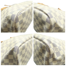 Load image into Gallery viewer, Louis Vuitton Neverfull MM W/P Damier Azur Canvas Shoulder Bag White
