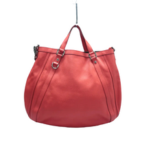 Load image into Gallery viewer, Gucci Abbey Convertible Pebbled Calfskin Medium Tote Red
