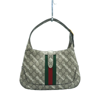 Load image into Gallery viewer, Gucci  X BALENCIAGA Jackie 1961 GG Supreme Monogram Shoulder Bag Beige
