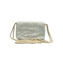 Load image into Gallery viewer, Chanel CC Flap Dual Lambskin Quilted Small Trendy Shoulder Bag Light Grey
