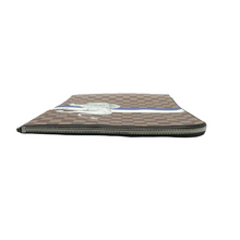 Load image into Gallery viewer, Louis Vuitton Jour GM Savane Damier Ebene Lion Chapman Pochette Brown
