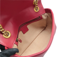 Load image into Gallery viewer, Gucci GG Marmont Leather Shoulder Bag Red
