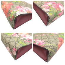 Load image into Gallery viewer, Gucci Blooms Large Cosmetic Case GG Supreme Monogram Clutch Pink
