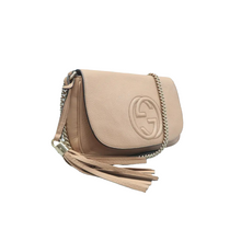 Load image into Gallery viewer, GUCCI Soho Patent Leather Shoulder Bag Beige
