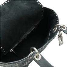 Load image into Gallery viewer, Christian Dior Christian DIOR Lady Dior Leather Satchel Bag Black
