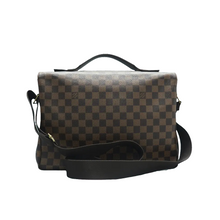 Load image into Gallery viewer, Louis Vuitton Broadway  Damier Ebene Messenger Bag Brown
