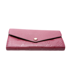 Load image into Gallery viewer, Louis Vuitton Sarah Monogram Empreinte Leather Wallet Berry
