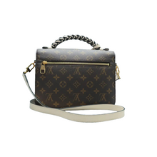 Load image into Gallery viewer, Louis Vuitton Pochette Metis Monogram Braided Shoulder Bag Creme Beige
