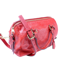 Load image into Gallery viewer, Louis Vuitton Speedy 25 Bandouliere Monogram Empreinte Crossbody Bag Red
