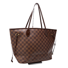 Load image into Gallery viewer, Louis Vuitton Neverfull MM Damier Ebene Canvas Shoulder Bag Brown
